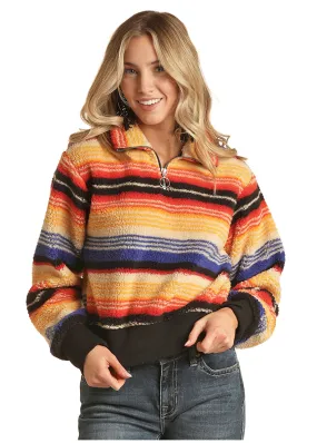 Panhandle Slim Womens Pullover With Stripe Design Jacket