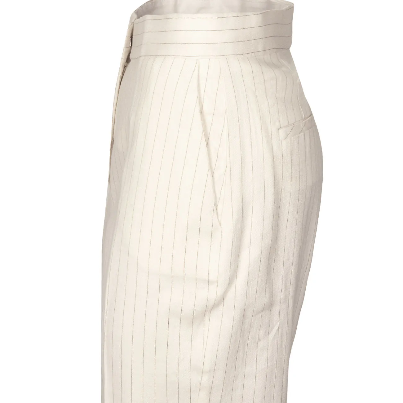 PANTALONE MONACO Donna Ivory Camel