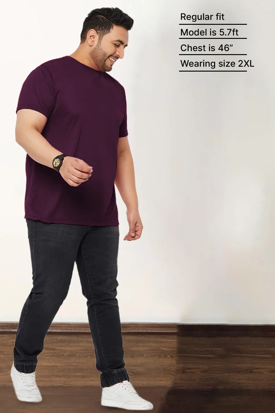 Plus Size - Wine - Classic Crew