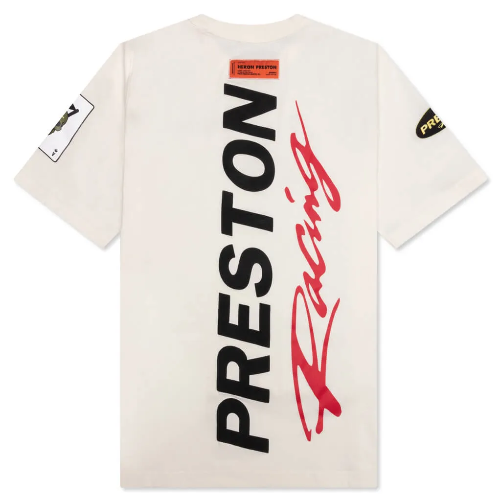 Preston Racing S/S Tee - White/Black