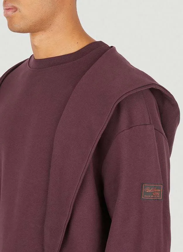 RAF SIMONS  |Street Style Long Sleeves Cotton Logo Designers Hoodies