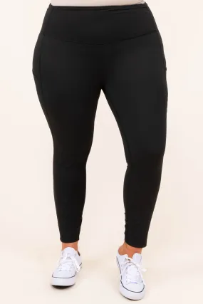 Rain Runner Leggings, Black