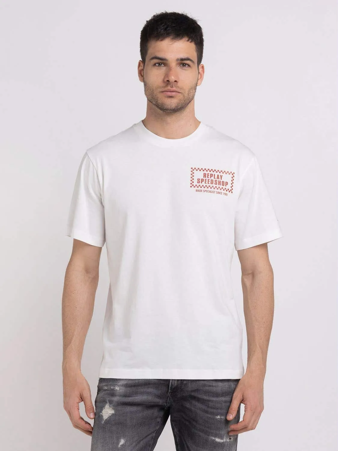 Replay M6699 Tee 011 White