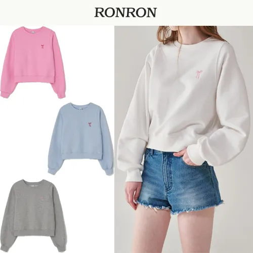 RONRON  |Unisex Street Style Logo Hoodies & Sweatshirts