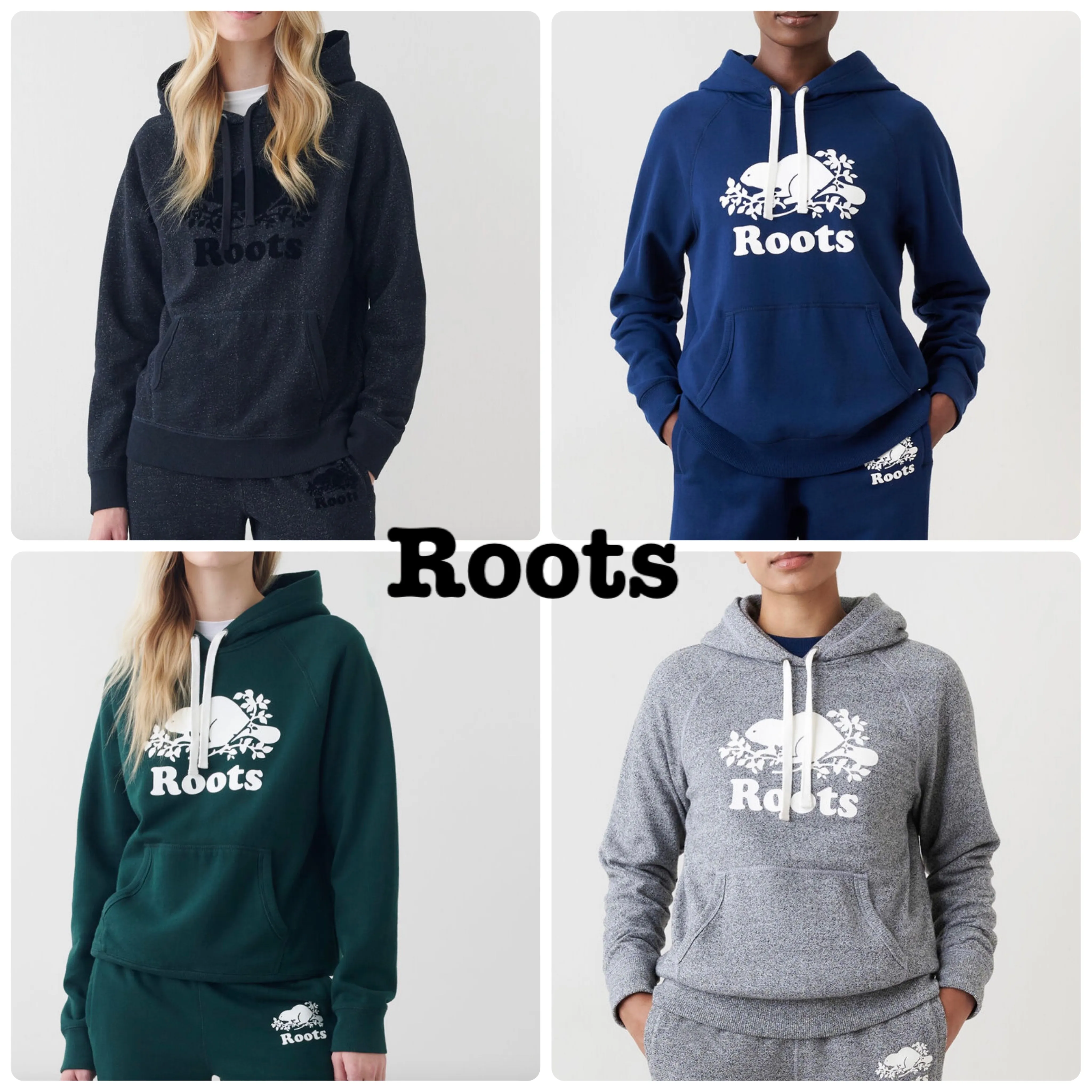 Roots  |Street Style Long Sleeves Plain Logo Hoodies & Sweatshirts