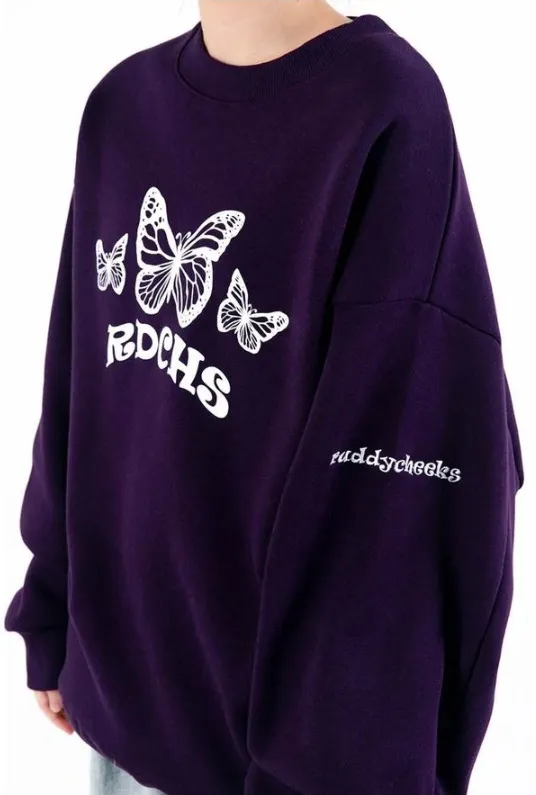 RUDDYCHEEKS  |Unisex Street Style Logo Hoodies & Sweatshirts