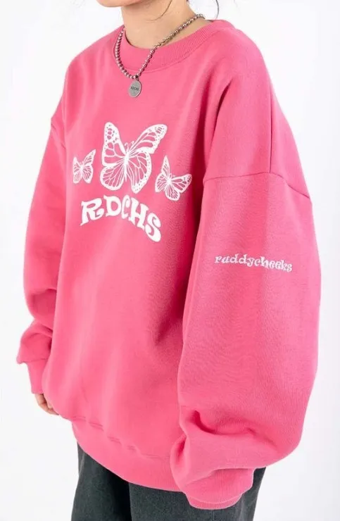 RUDDYCHEEKS  |Unisex Street Style Logo Hoodies & Sweatshirts