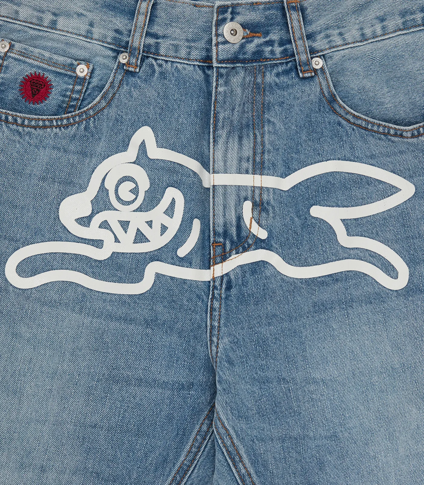 RUNNING DOG DENIM JEANS - LIGHT BLUE