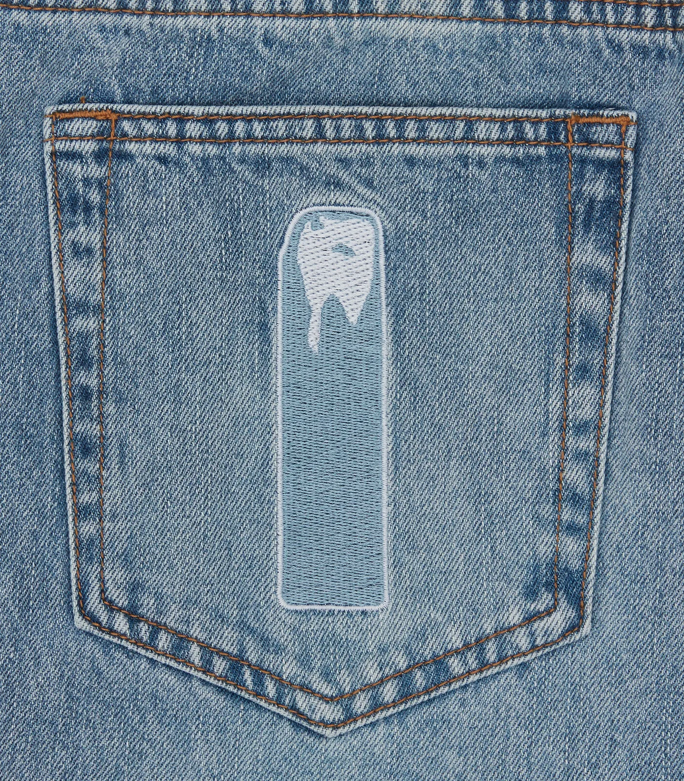 RUNNING DOG DENIM JEANS - LIGHT BLUE