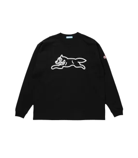 RUNNING DOG L/S T-SHIRT - BLACK