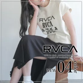 RVCA  |Crew Neck Plain Short Sleeves Logo Hoodies & Sweatshirts