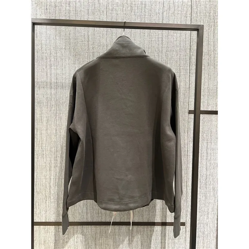 S Max Mara  |Long Sleeves Plain Cotton Logo Hoodies & Sweatshirts