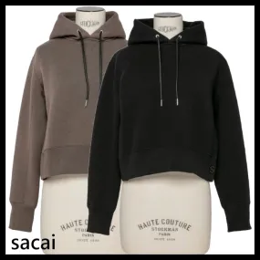 sacai  |Street Style Long Sleeves Plain Cotton Logo