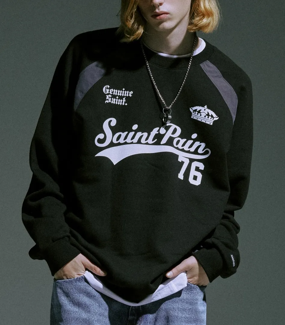 SAINTPAIN  |Unisex Street Style Logo Hoodies & Sweatshirts