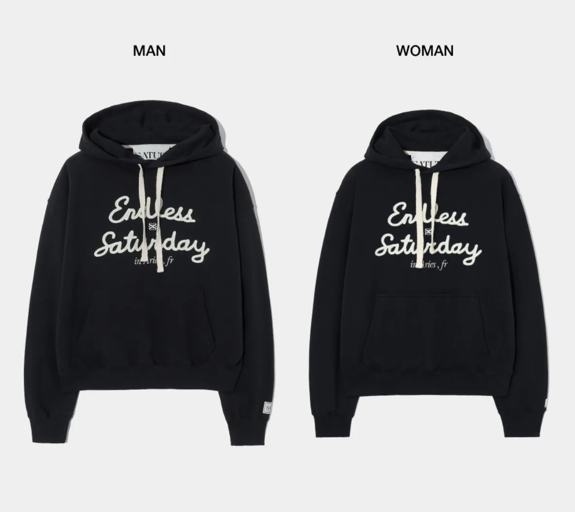 SATUR  |Unisex Street Style Collaboration Logo Hoodies & Sweatshirts