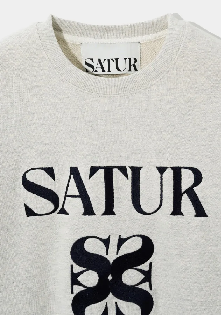 SATUR  |Unisex Street Style Logo Hoodies & Sweatshirts