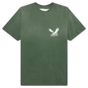 Screaming Eagle Tee - Washed Forest Green