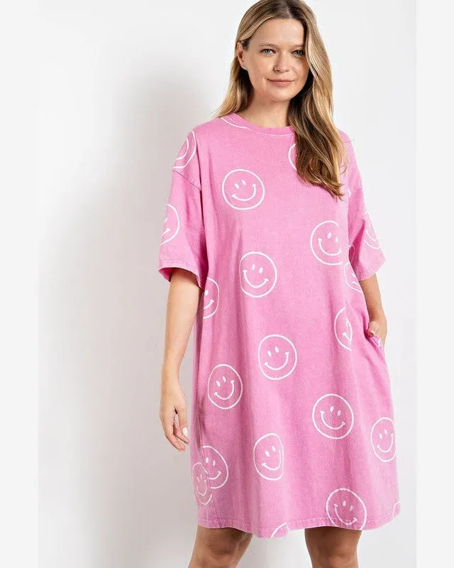 Smiley T-Shirt Dress