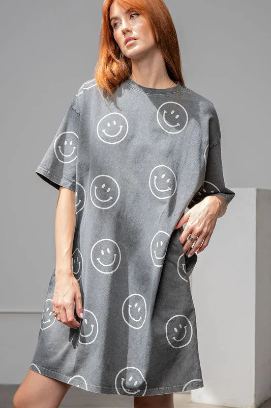 Smiley T-Shirt Dress