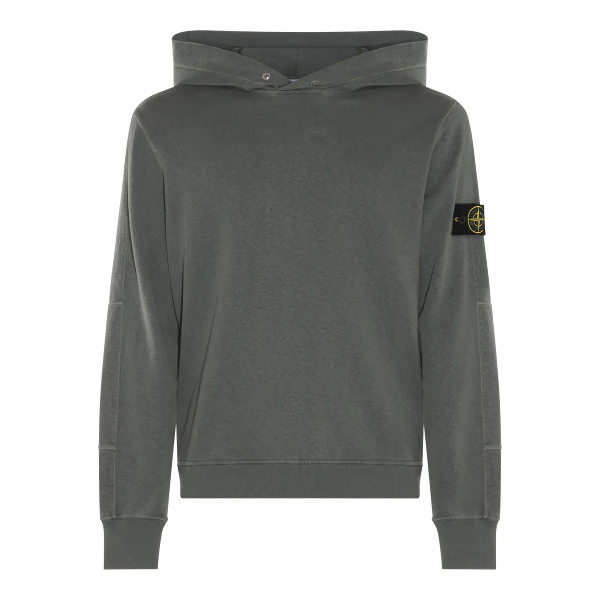 STONE ISLAND  |Street Style Long Sleeves Plain Cotton Logo Hoodies