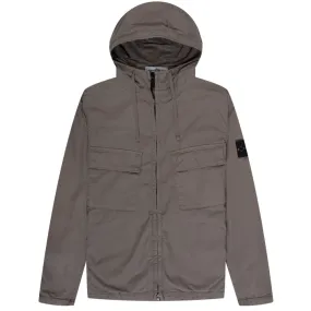 Stone Island Supima Cotton Twill Hooded Jacket Mushroom