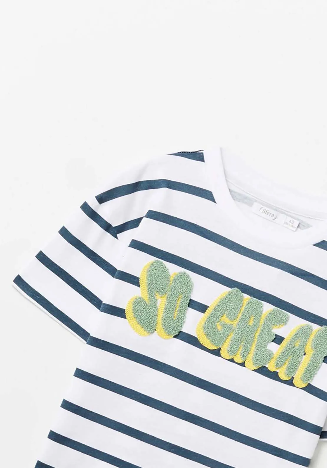 Striped So Great T-Shirt - White