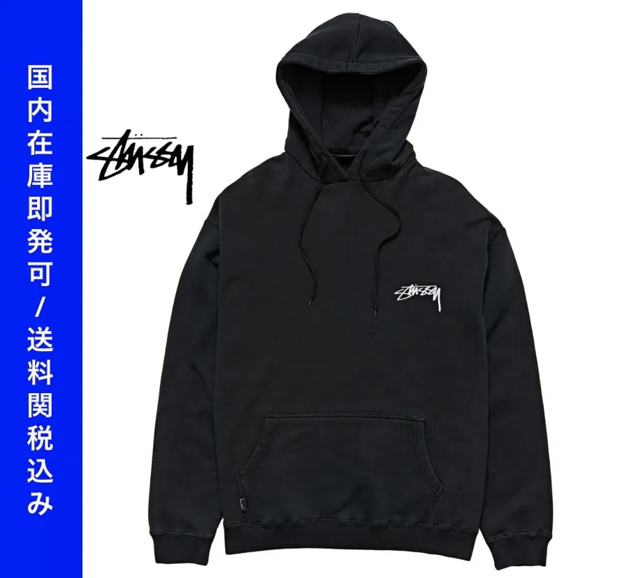 STUSSY  |Sweat Street Style Long Sleeves Logo Skater Style Hoodies