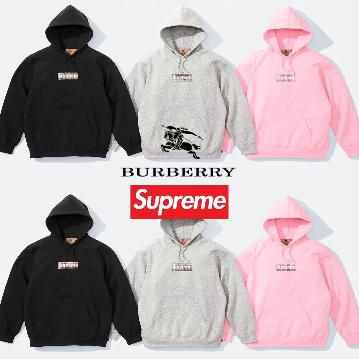 Supreme  |Unisex Street Style Collaboration Skater Style Hoodies