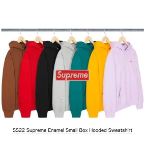 Supreme  |Unisex Street Style Leather Skater Style Hoodies