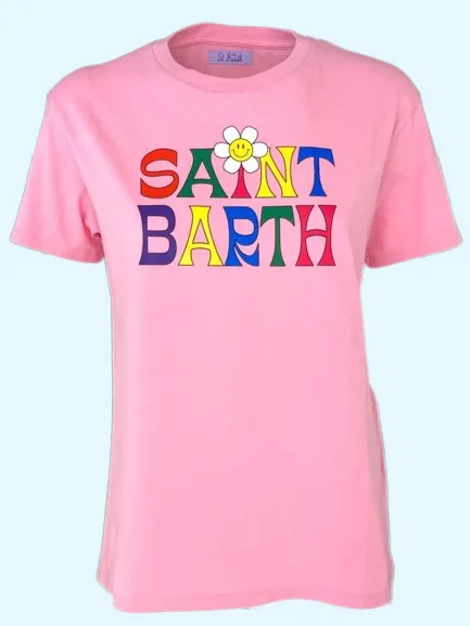 T-SHIRT DONNA ROSA SAINT BARTH MULTICOLOR