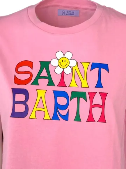 T-SHIRT DONNA ROSA SAINT BARTH MULTICOLOR