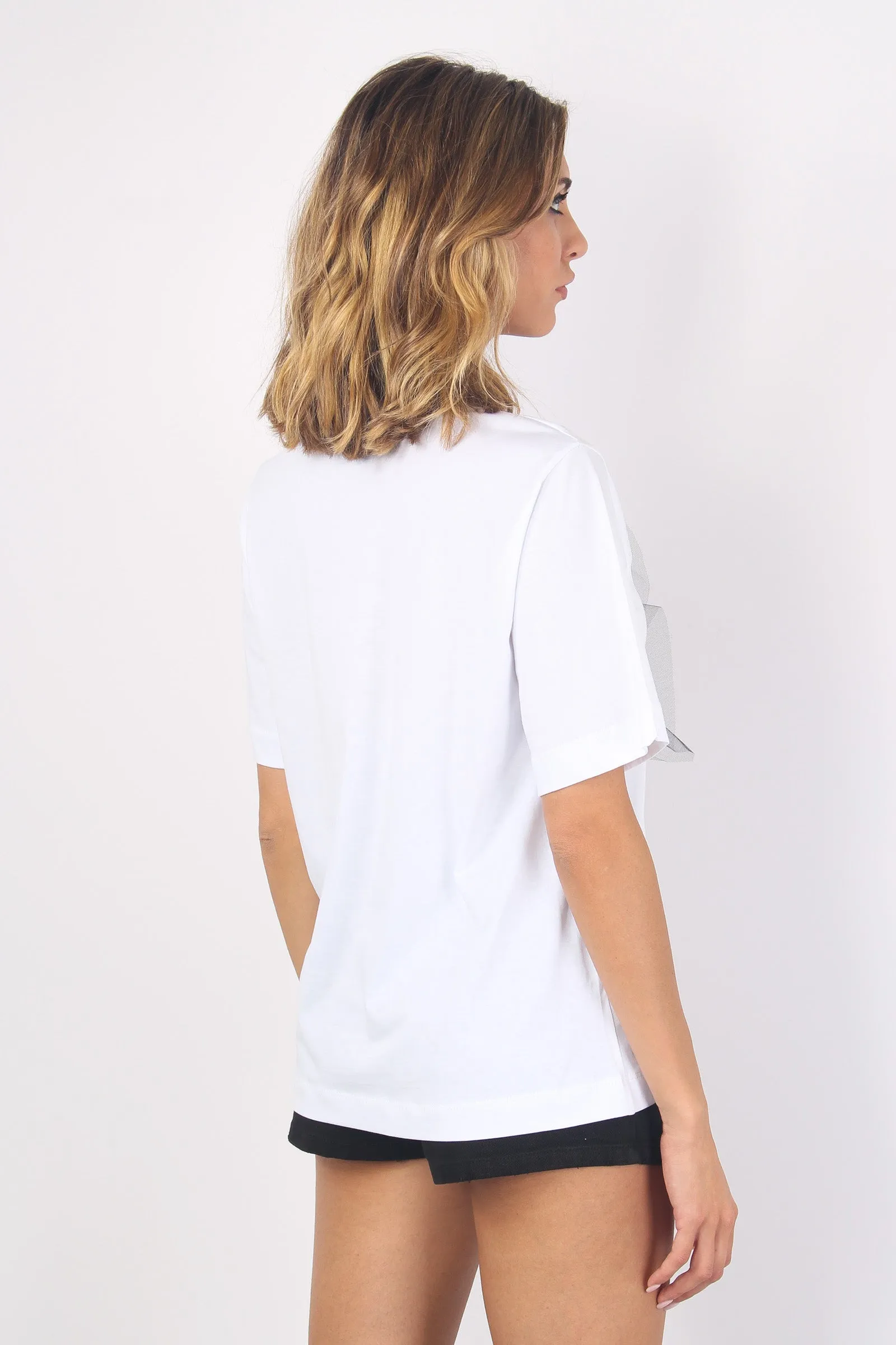 T-shirt Fiocco Tulle Bianco