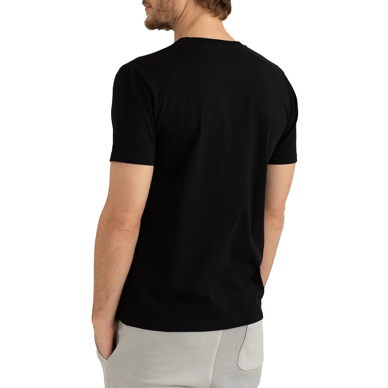 T-SHIRT GIROCOLLO Uomo Black