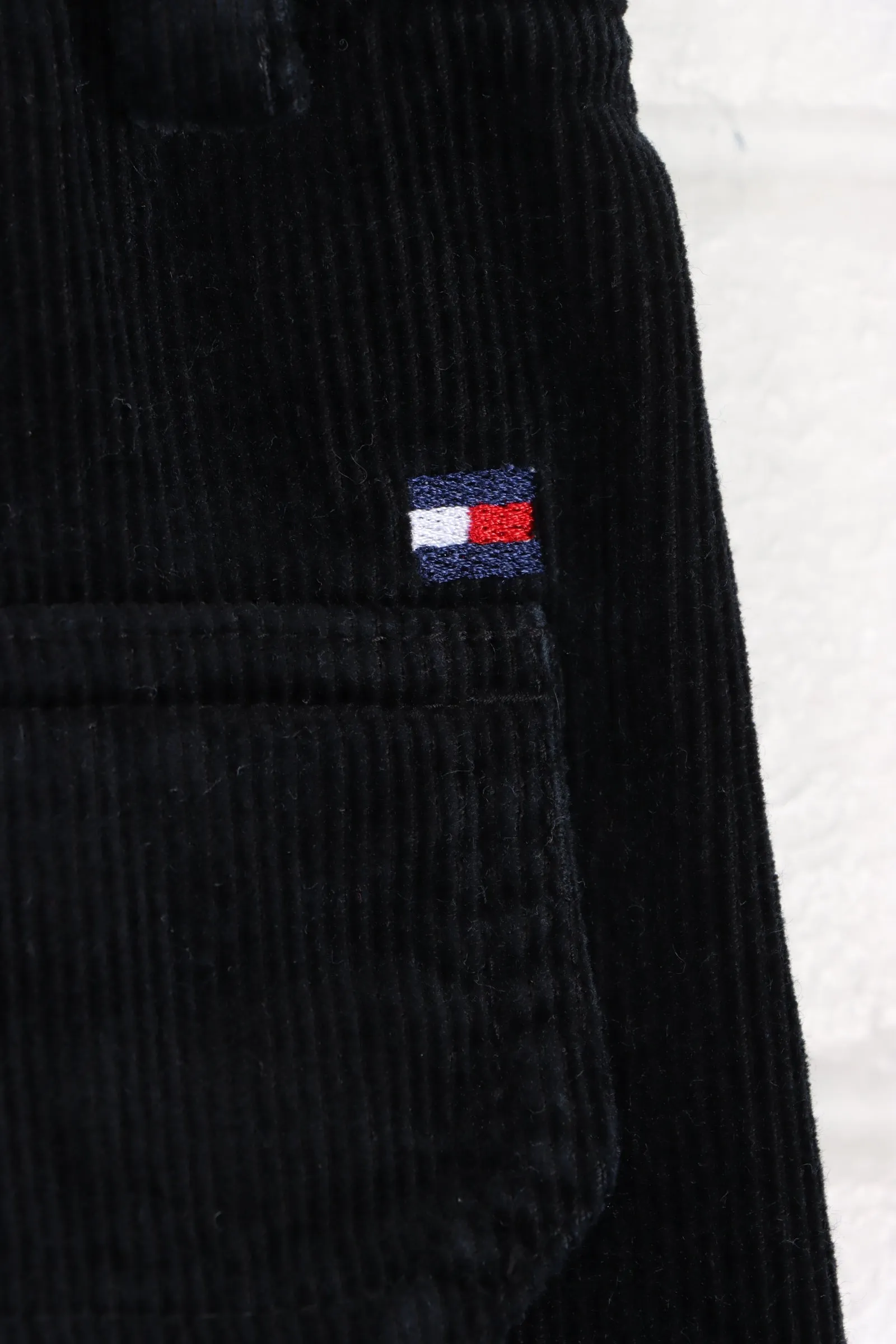 TOMMY HILFIGER Black Cord Cargo Pants (34)