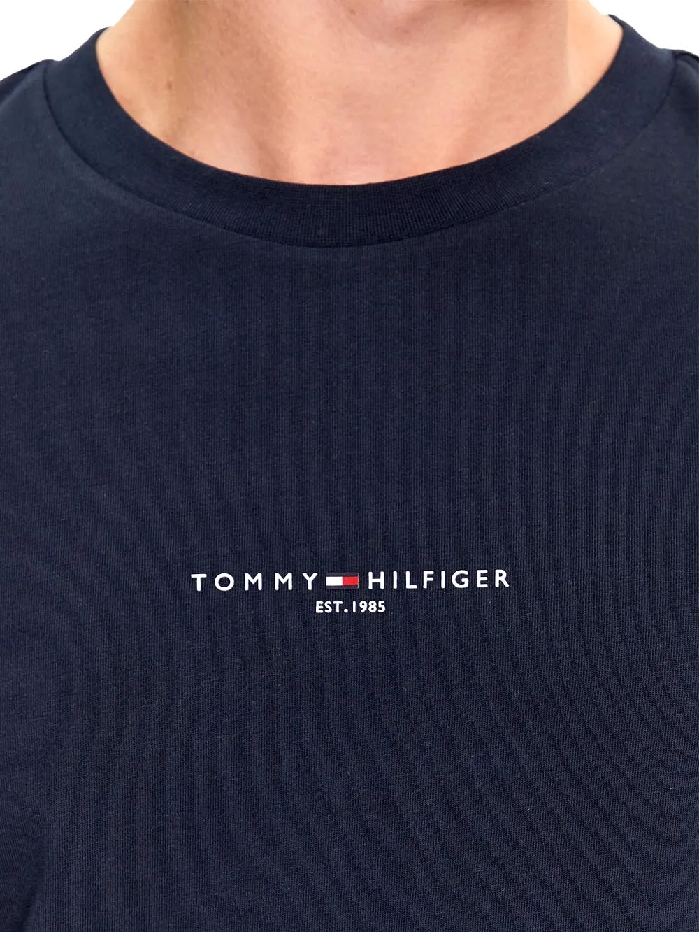 Tommy Hilfiger T-shirt Uomo Mw0mw32584 Blu