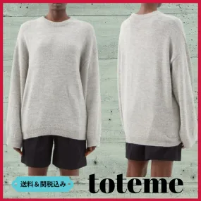 TOTEME  |Crew Neck Casual Style Unisex Wool Street Style Plain