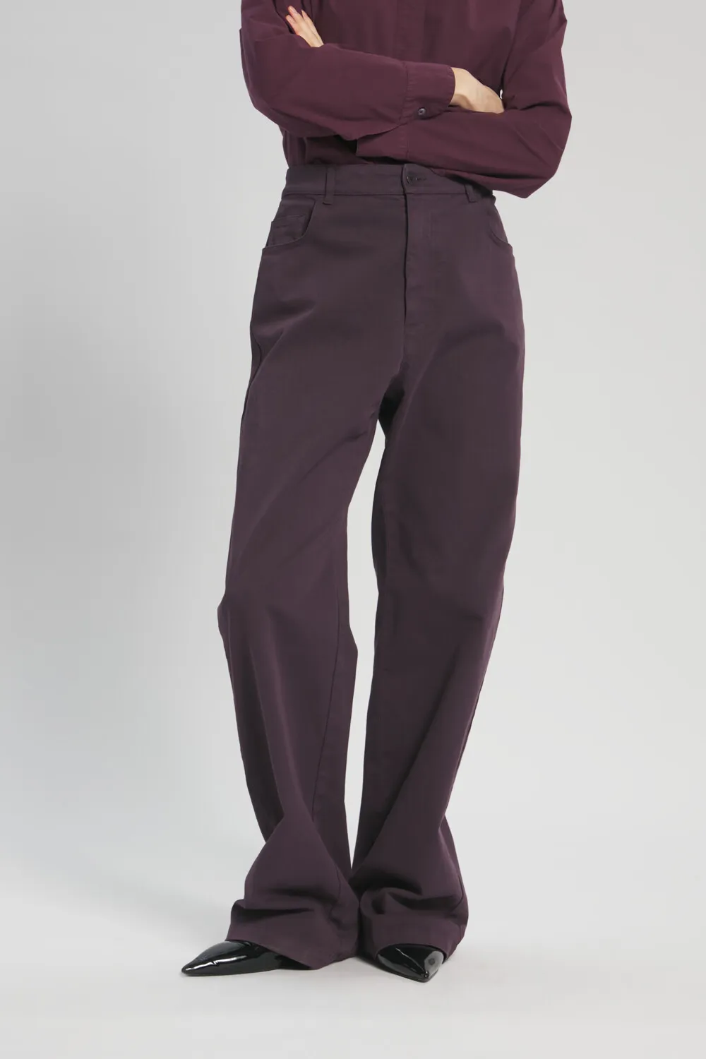 Trousers Barone Mante Uva