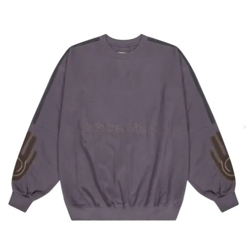 Tuewid  |Tuewid Gingerbread man sweatshirts in purple