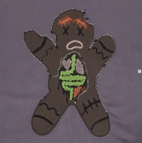 Tuewid  |Tuewid Gingerbread man sweatshirts in purple