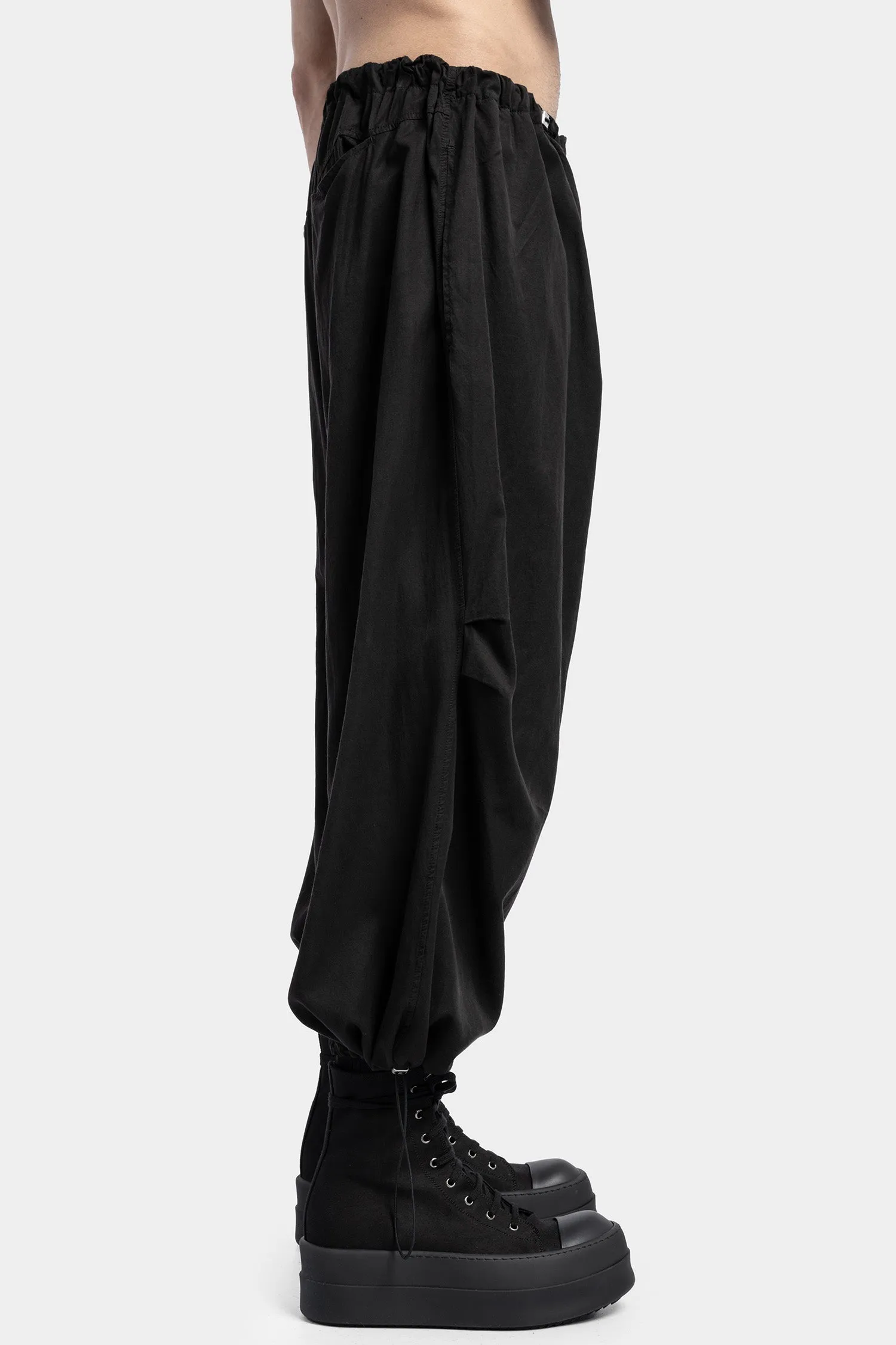 Wide Transform Pants, Black