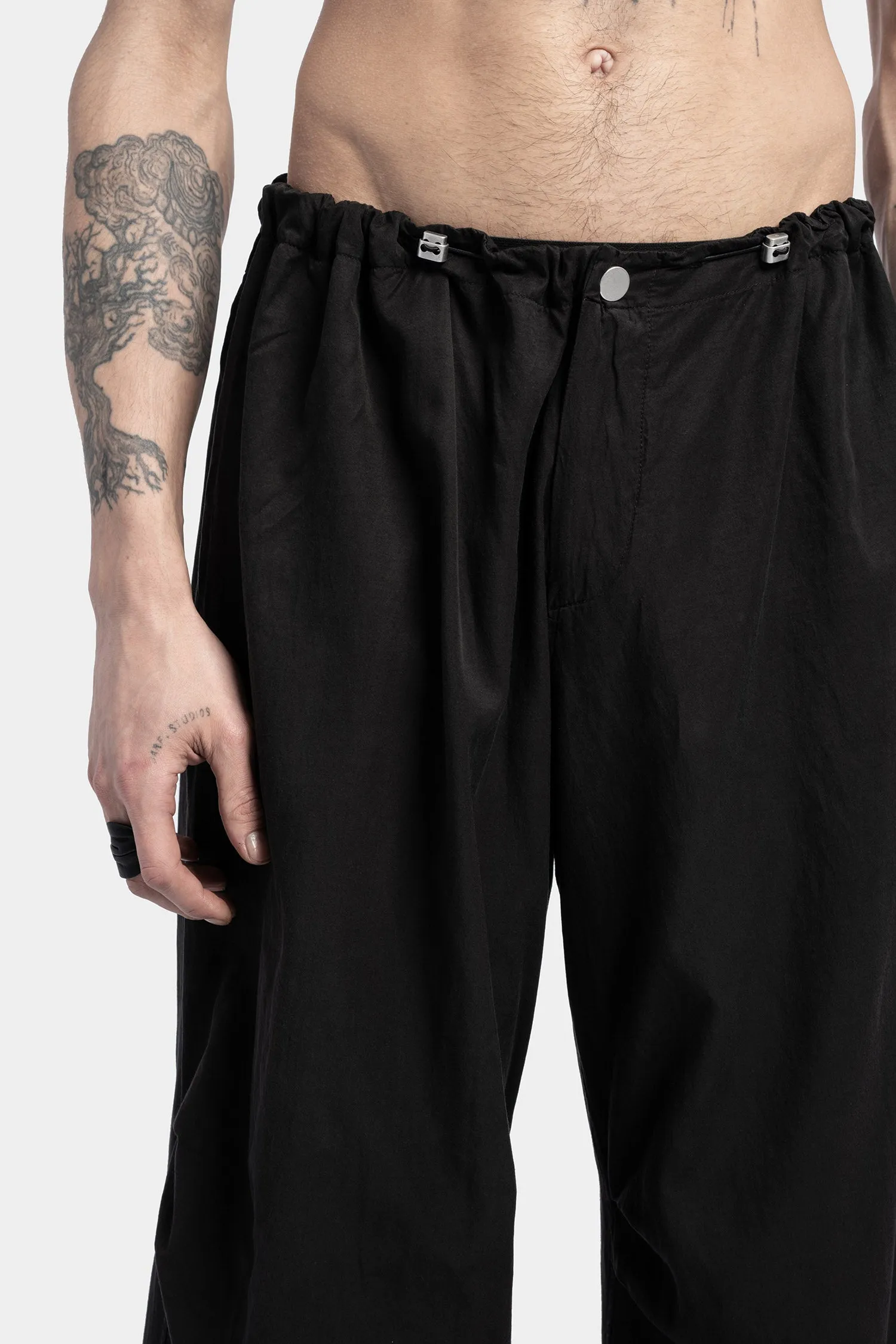 Wide Transform Pants, Black