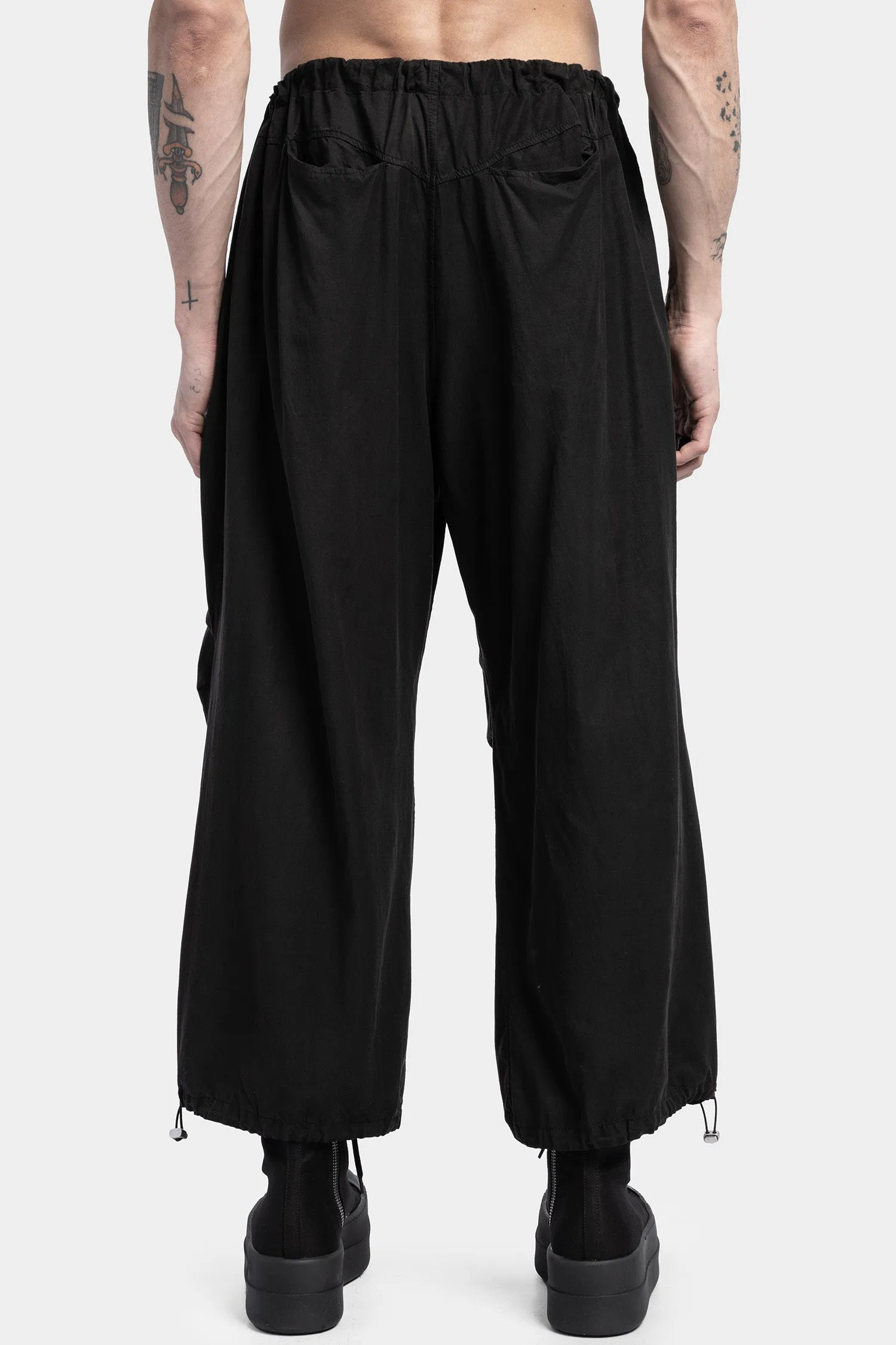 Wide Transform Pants, Black