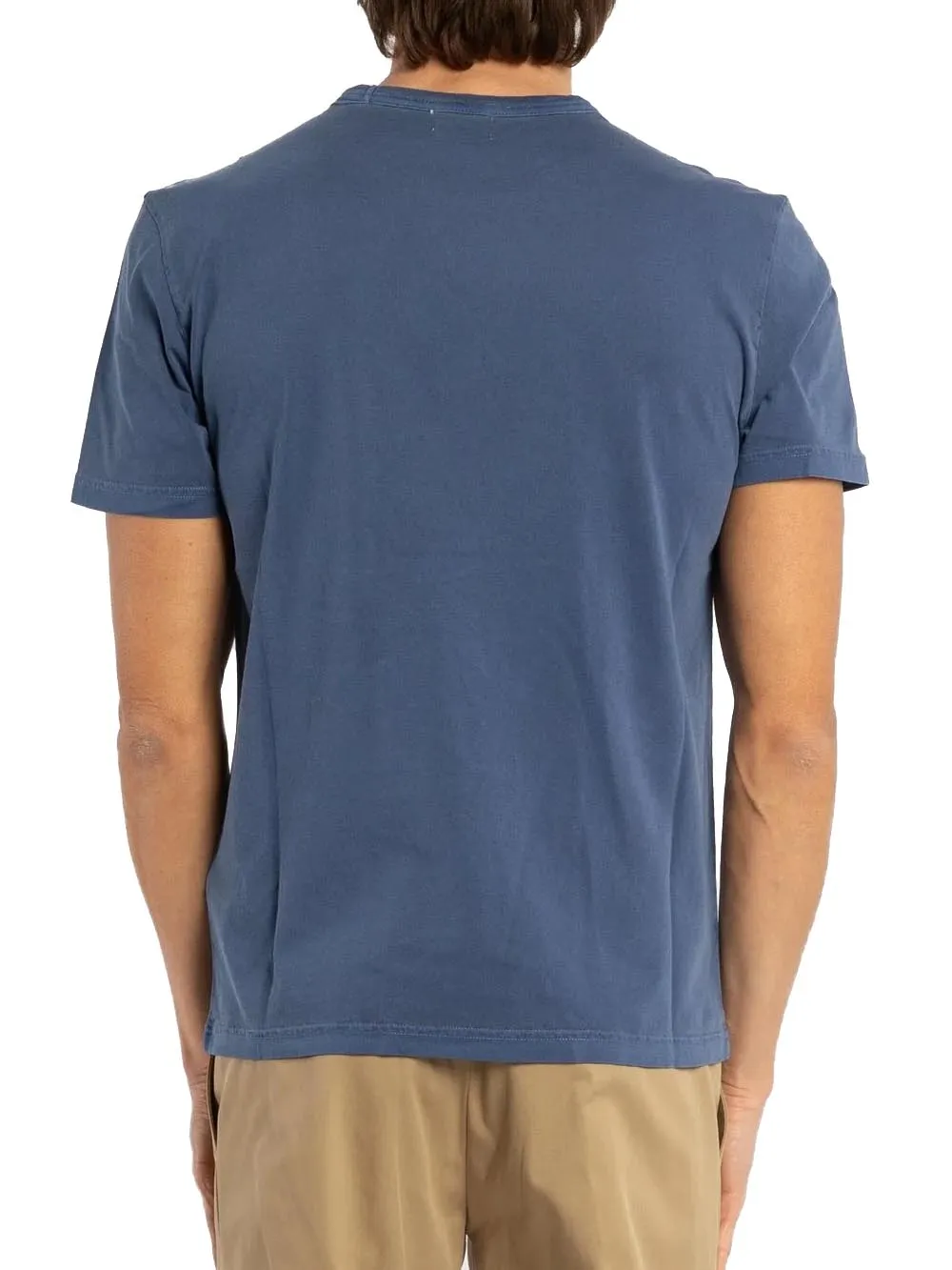 Woolrich T-shirt Uomo Cfwote0126mrut3709 Blu