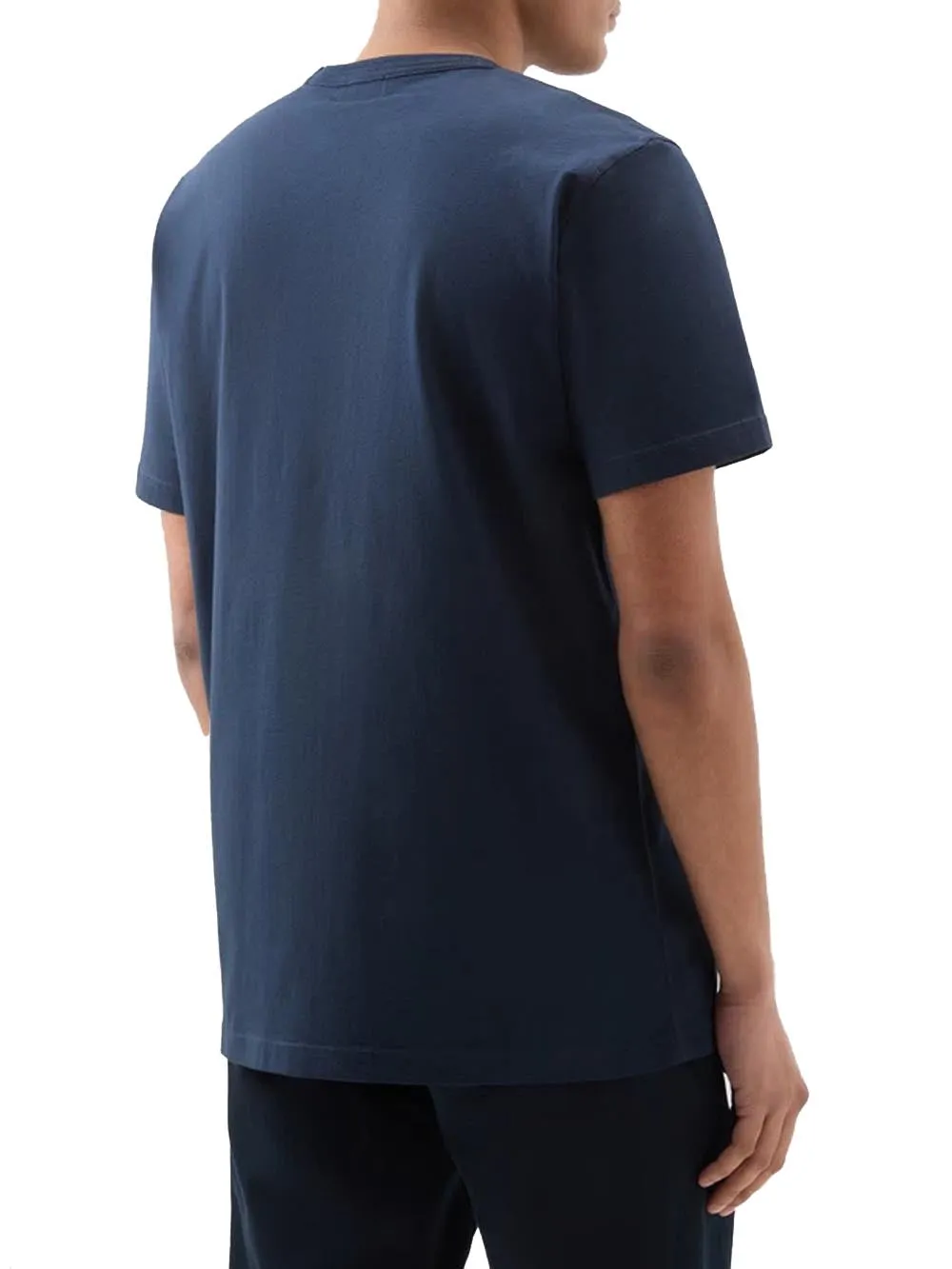 Woolrich T-shirt Uomo Cfwote0128mrut2926 Blu