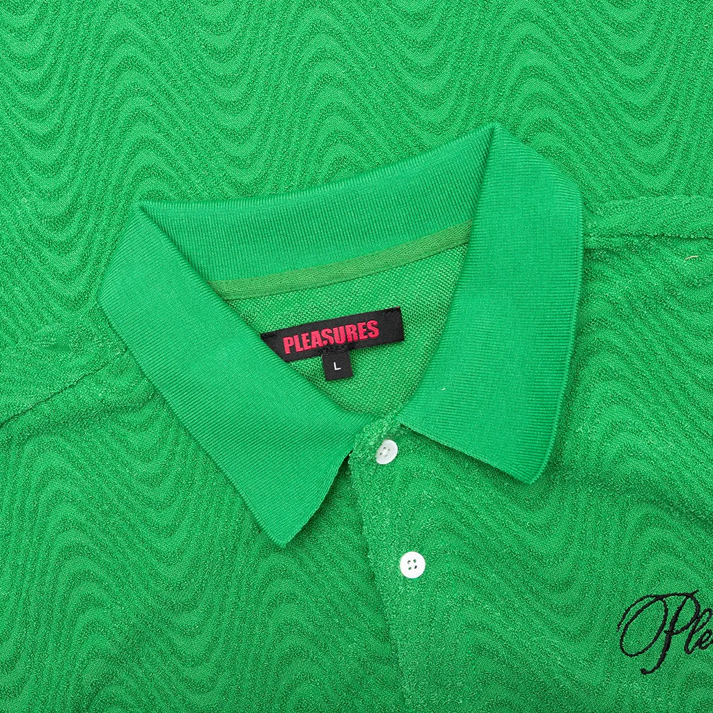 Zen Terry Boxy Polo - Green