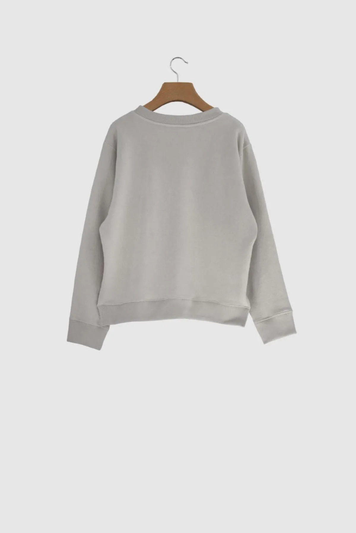 ZHI Oversized Cotton Sweater - Grey